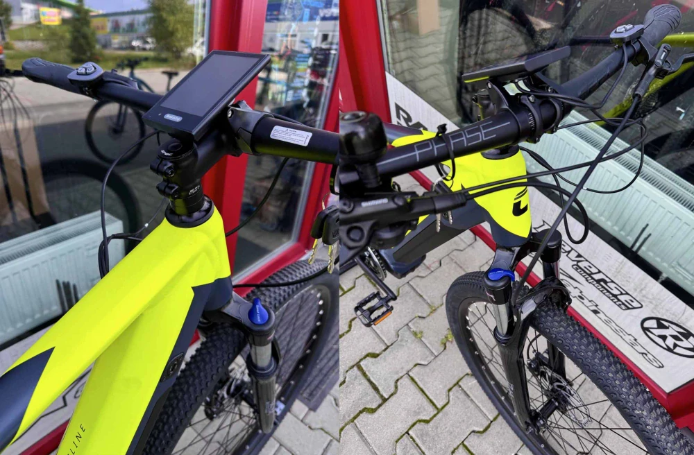 Horské elektrokolo MUSCA HT over yellow/grey