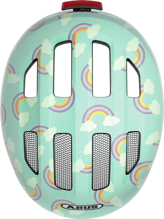 Dětská helma Abus Smiley 3.0 LED blue rainbow