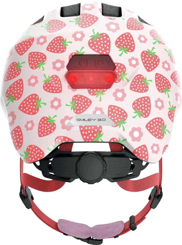 Dětská helma Abus Smiley 3.0 LED rose strawberry