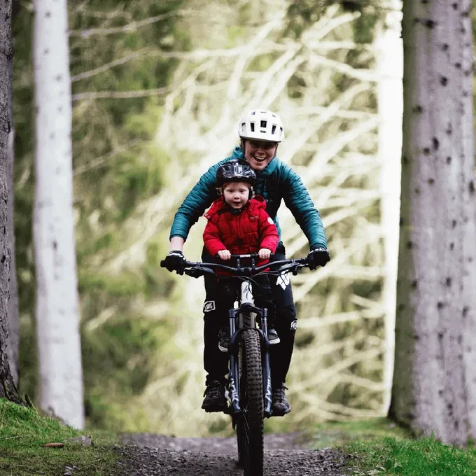 MTB Dětská sedačka a řidítka na rám
