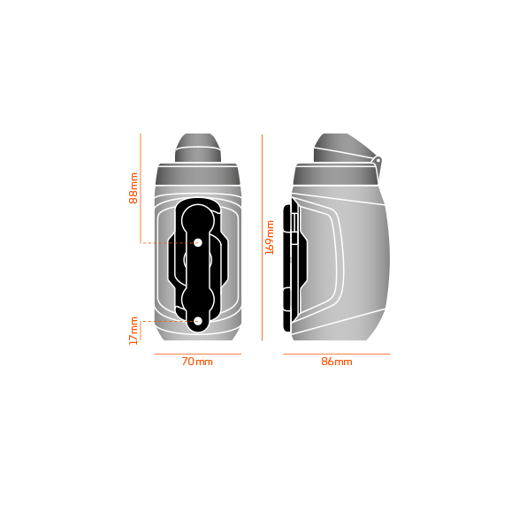 Fidlock BOTTLE TWIST SET DARK 450ml