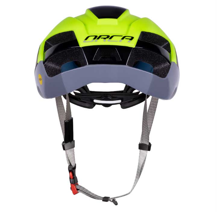 přilba FORCE ORCA MIPS,fluo mat-šedá