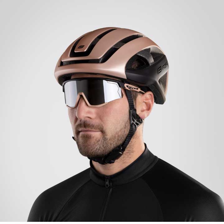 přilba FORCE NEO, bronzovo-černá