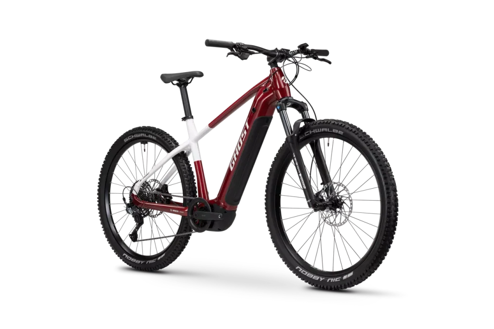 GHOST E-Teru Advanced 27.5 Carbon Red/Chilly White - S