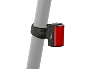 Světlo zad. A-Square USB CobLed 100 lm - černá/červené-sklo