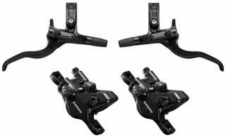 Brzda kotoučová SHIMANO Deore MT410 přední a zadní komplet bez kotoučů (zadní J-kit)