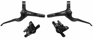 Brzda kotoučová SHIMANO Deore MT402/MT410 přední a zadní komplet bez kotoučů J-kit v krabičce