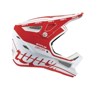 100% STATUS YOUTH Helmet Topenga Red/White