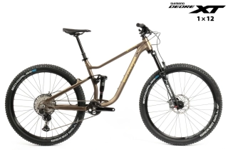 Celoodpružené MTB 29" Lee Cougan Quest Shimano XT/ SLX 1x12 barva hnědozlatá matná