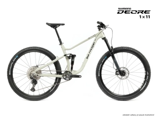 Celoodpružené MTB 29" Lee Cougan Quest Shimano Deore 1x11, barva šedá lesklá