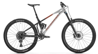 MONDRAKER Superfoxy, racing silver/vortex grey/earth red, 2025