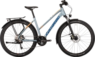 Corratec MTC Elite Sport, Metalická stříbrná, modrá, oranžová