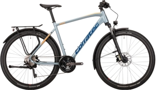 Corratec MTC Elite Gent Metalická stříbrná, modrá, oranžová