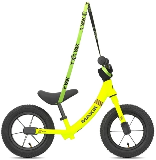 Odrážedlo MAXÍK Evo Lite fluo žlutá/fialová + YAK