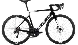 Půjčení silniční karbonové kolo Whistle BIKE VAERO2 ULTEGRA LITE 12DI2 BK/WH