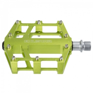 Pedály BMX FLAT EXUSTAR standard závit 9/16" zelené