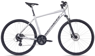 Kolo Rock Machine CrossRide 300 stříbrná/šedá